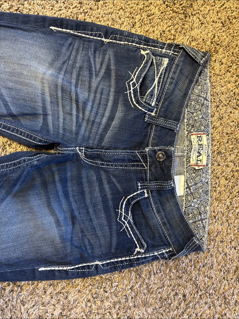 Ariat dark wash jeans - Picture 2 of 4